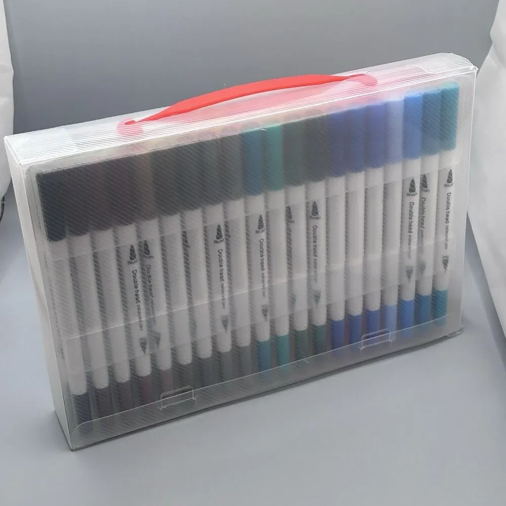 Brusarth Dual Tip Brush Markers Set Double Head Coloring Pens Artist Drawing 40